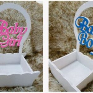 Baby birth announcement tray