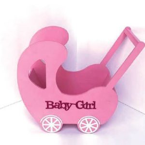 Buggy pram style gift basket