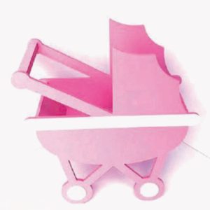 Buggy pram style gift basket