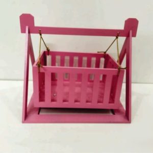 Baby swing cradle themed gift basket