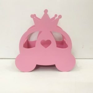 Crown car themed baby announcement box