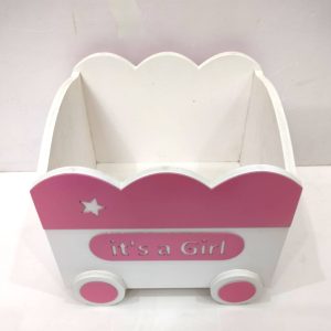 Buggy themed baby announcement box